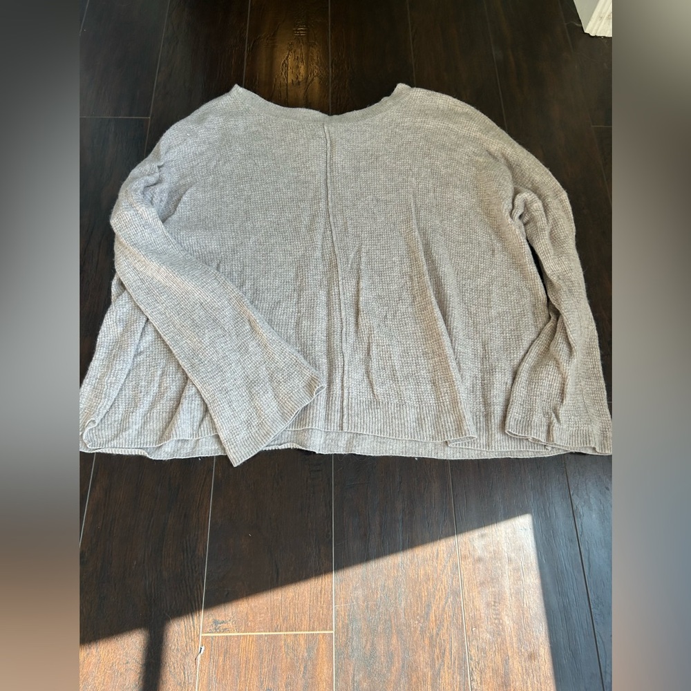 Waffle sweater